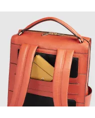 Piquadro Zaino pelle porta pc 14" Patricia Arancio
