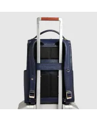 Piquadro Zaino pelle porta pc 14" Patricia Blu