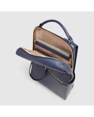 Piquadro Zaino pelle porta pc 14" Patricia Blu