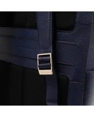Piquadro Zaino pelle porta pc 14" Patricia Blu