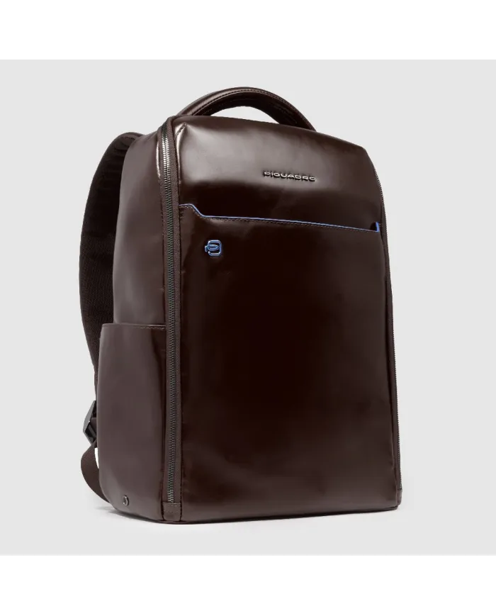Piquadro Zaino porta pc 14" Blue square Mogano