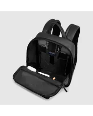 Piquadro Zaino in pelle porta pc 13,3 Ael Nero