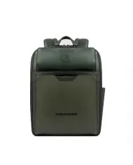 Piquadro Zaino in pelle porta pc 13,3 Ael Verde