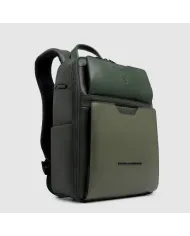 Piquadro Zaino in pelle porta pc 13,3 Ael Verde