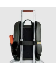Piquadro Zaino in pelle porta pc 13,3 Ael Verde