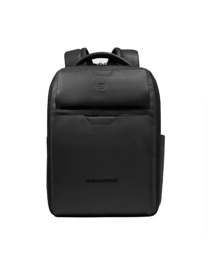 Piquadro Zaino pelle porta pc 15,6" Ael Nero