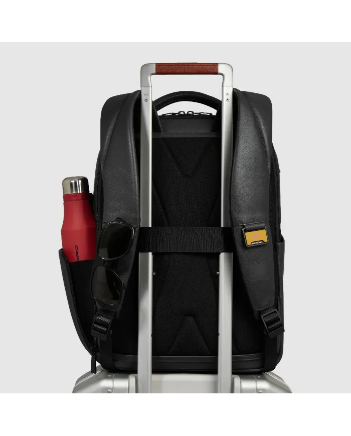 Piquadro Zaino pelle porta pc 15,6" Ael Nero