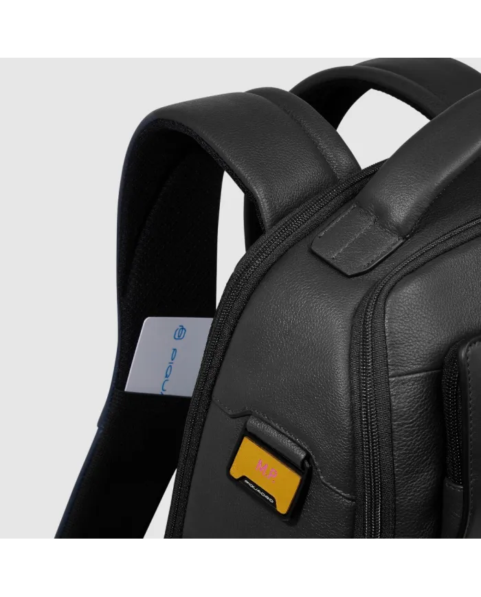Piquadro Zaino pelle porta pc 15,6" Ael Nero