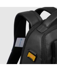 Piquadro Zaino pelle porta pc 15,6" Ael Nero
