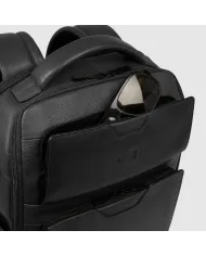 Piquadro Zaino pelle porta pc 15,6" Ael Nero