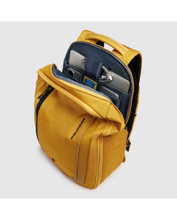 Piquadro Zaino viaggio porta pc 15,6 Lyss Giallo