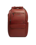 Piquadro Zaino in pelle porta pc Solm Marrone