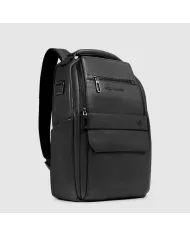 Piquadro Zaino in pelle porta pc Solm Nero
