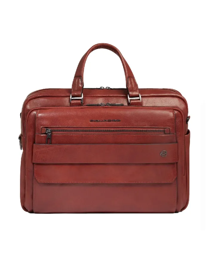 Piquadro Cartella pelle porta pc 15,6" Solm Marrone