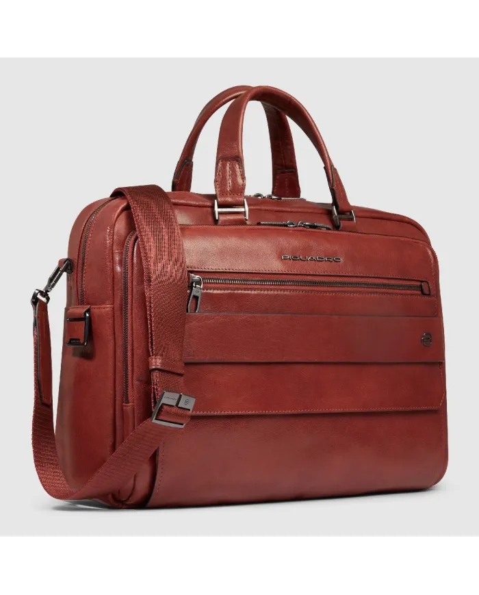 Piquadro Cartella pelle porta pc 15,6" Solm Marrone