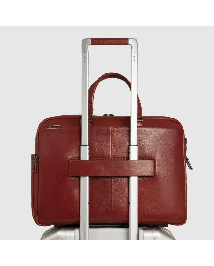 Piquadro Cartella pelle porta pc 15,6" Solm Marrone