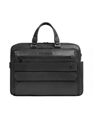 Piquadro Cartella pelle porta pc 15,6" Solm Nero