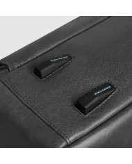 Piquadro Cartella pelle porta pc 15,6" Solm Nero