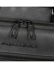 Piquadro Cartella pelle porta pc 15,6" Solm Nero