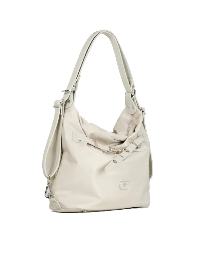 Caleidos Borsa zaino in tessuto Beige