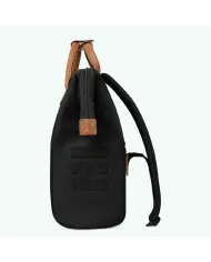 CABAIA Zaino Medio cordura Cologne Nero/Cuoio