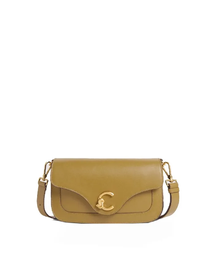 Coccinelle Borsa a Tracolla C-Me Calf Medium Verde chiaro