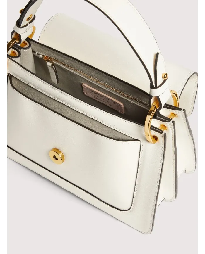 Coccinelle Borsa a mano C-Me Small pelle liscia Bianco