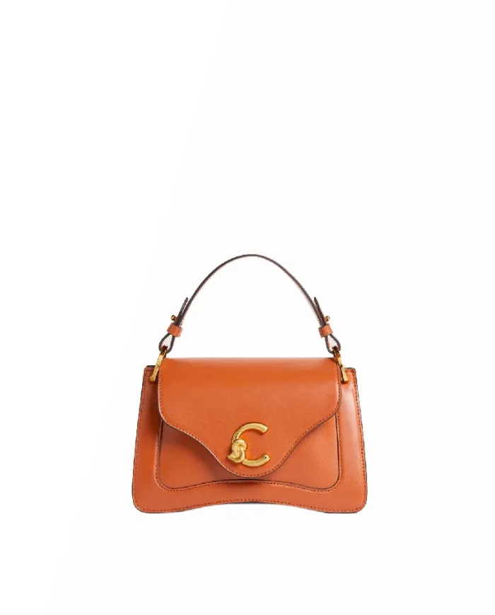 Coccinelle Borsa a mano C-Me Small pelle liscia Cuoio