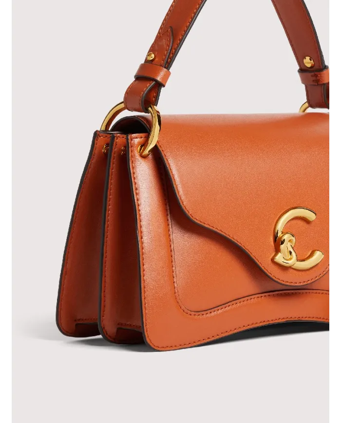 Coccinelle Borsa a mano C-Me Small pelle liscia Cuoio