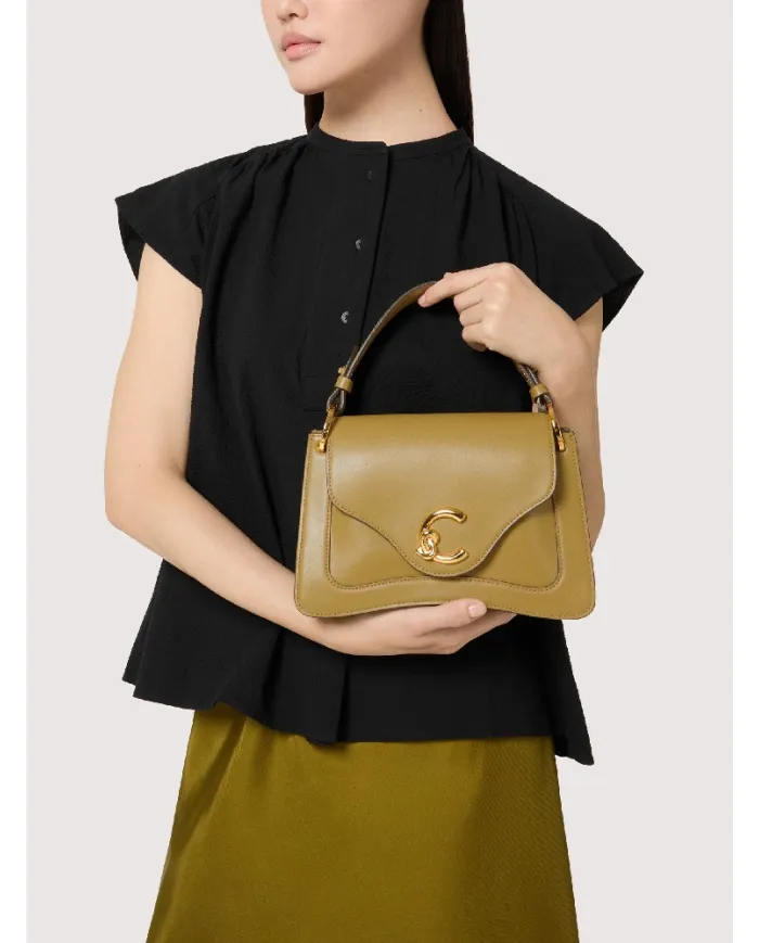Coccinelle Borsa a mano C-Me Small pelle liscia Cuoio