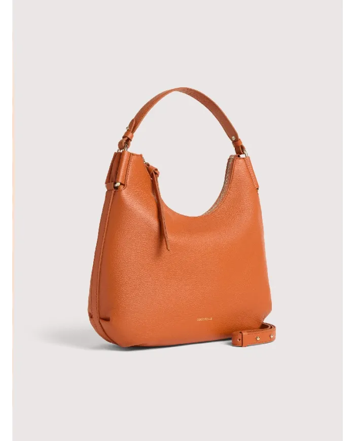 Coccinelle Borsa a Spalla Rebekka Small in pelle Cuoio
