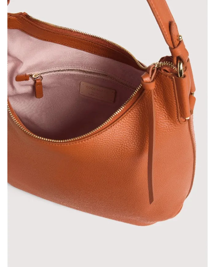 Coccinelle Borsa a Spalla Rebekka Small in pelle Cuoio