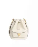 Coccinelle Borsa Secchiello Beat Generation in pelle Bianco