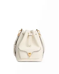 Coccinelle Borsa Secchiello Beat Generation in pelle Bianco