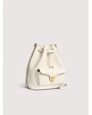 Coccinelle Borsa Secchiello Beat Generation in pelle Bianco