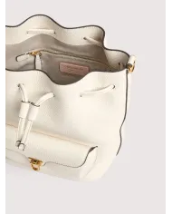Coccinelle Borsa Secchiello Beat Generation in pelle Bianco