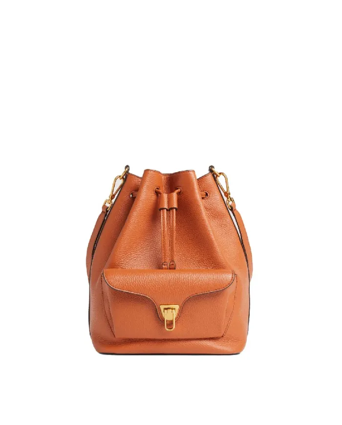 Coccinelle Borsa Secchiello Beat Generation in pelle Cuoio