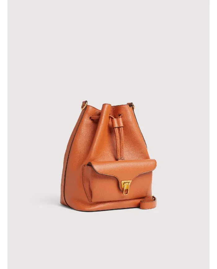 Coccinelle Borsa Secchiello Beat Generation in pelle Cuoio