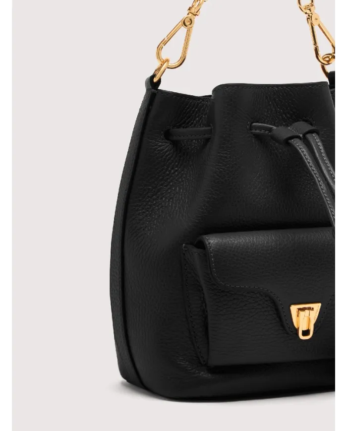 Coccinelle Borsa secchiello Beat generatio small Nero