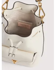 Coccinelle Borsa secchiello Beat generatio small Bianco