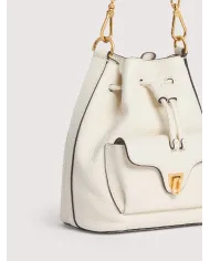 Coccinelle Borsa secchiello Beat generatio small Bianco