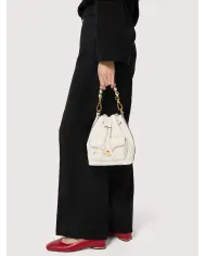 Coccinelle Borsa secchiello Beat generatio small Bianco