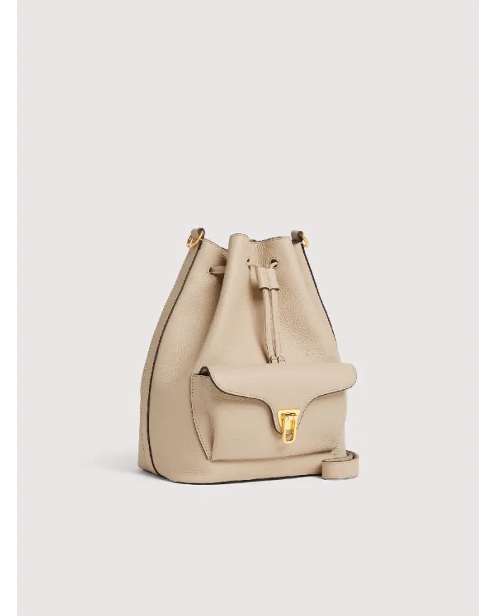 Coccinelle Borsa secchiello Beat generatio small Beige