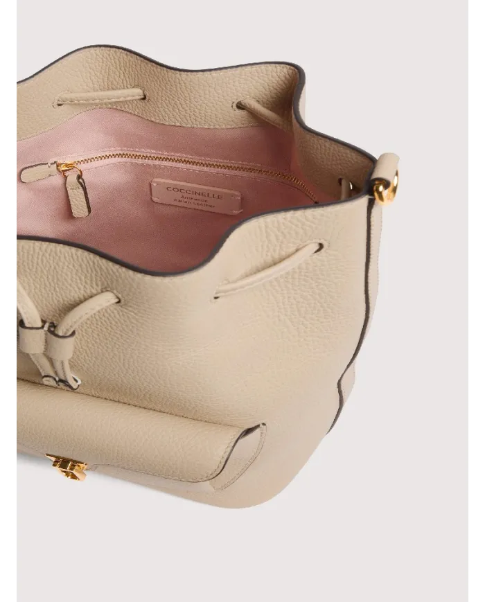 Coccinelle Borsa secchiello Beat generatio small Beige