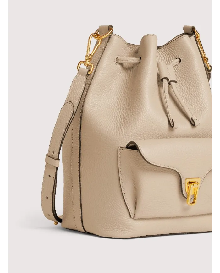 Coccinelle Borsa secchiello Beat generatio small Beige