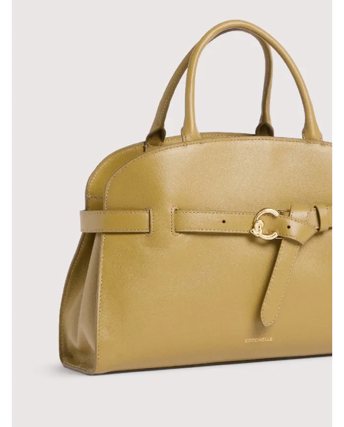 Coccinelle Borsa a Mano in pelle Sabine Medium Verde chiaro