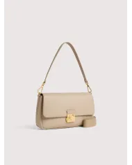 Coccinelle Borsa a tracolla C-Me Lock large Beige