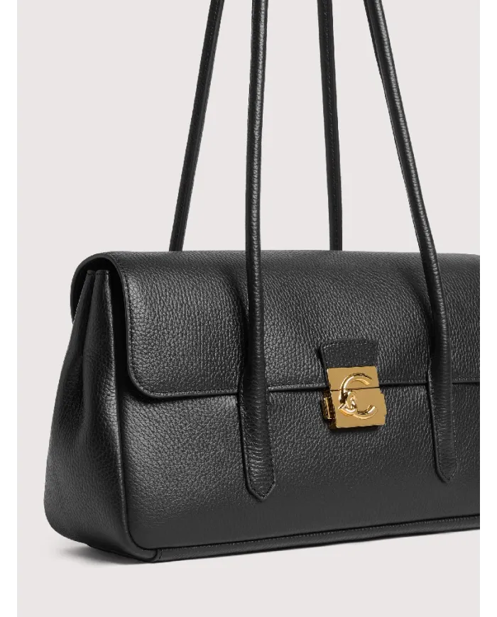 Coccinelle Borsa a tracolla C-Me Lock large Nero