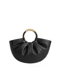 Coccinelle Borsa Shell medium in pelle con tracolla Nero