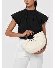 Coccinelle Borsa Shell medium in pelle con tracolla Nero